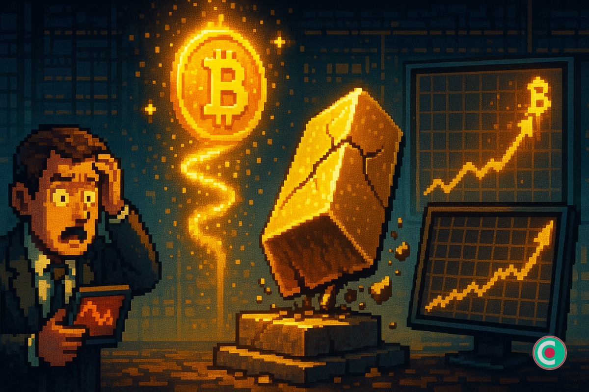 Le Bitcoin progresse, l’or subit sa pire chute depuis 2013