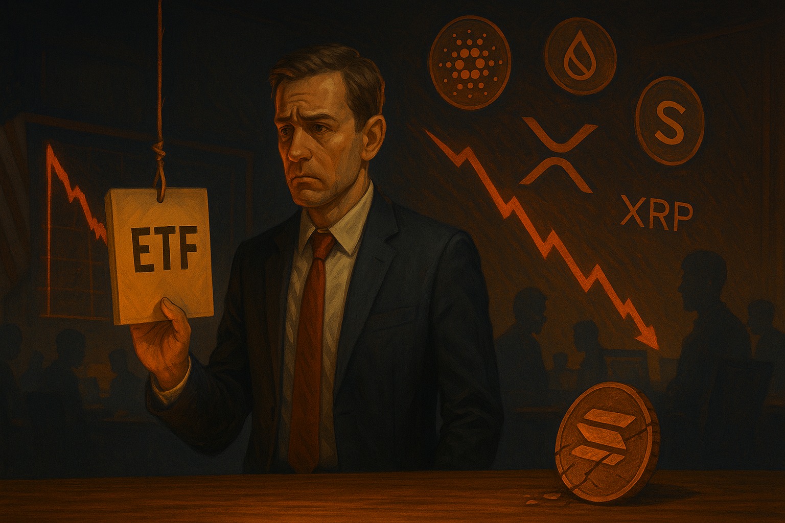 Crypto Altcoins chute ETF