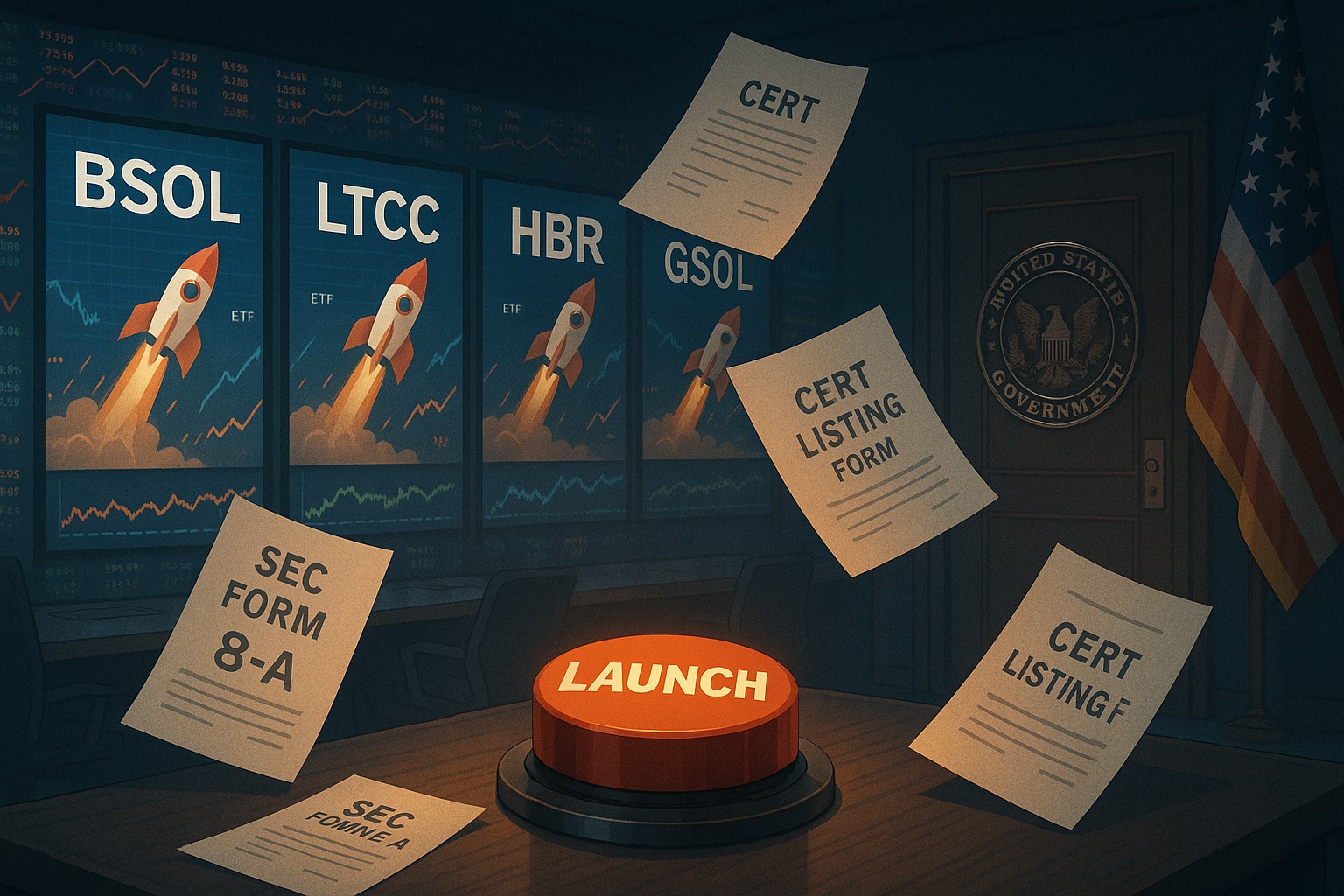 Lancement crypto boursier