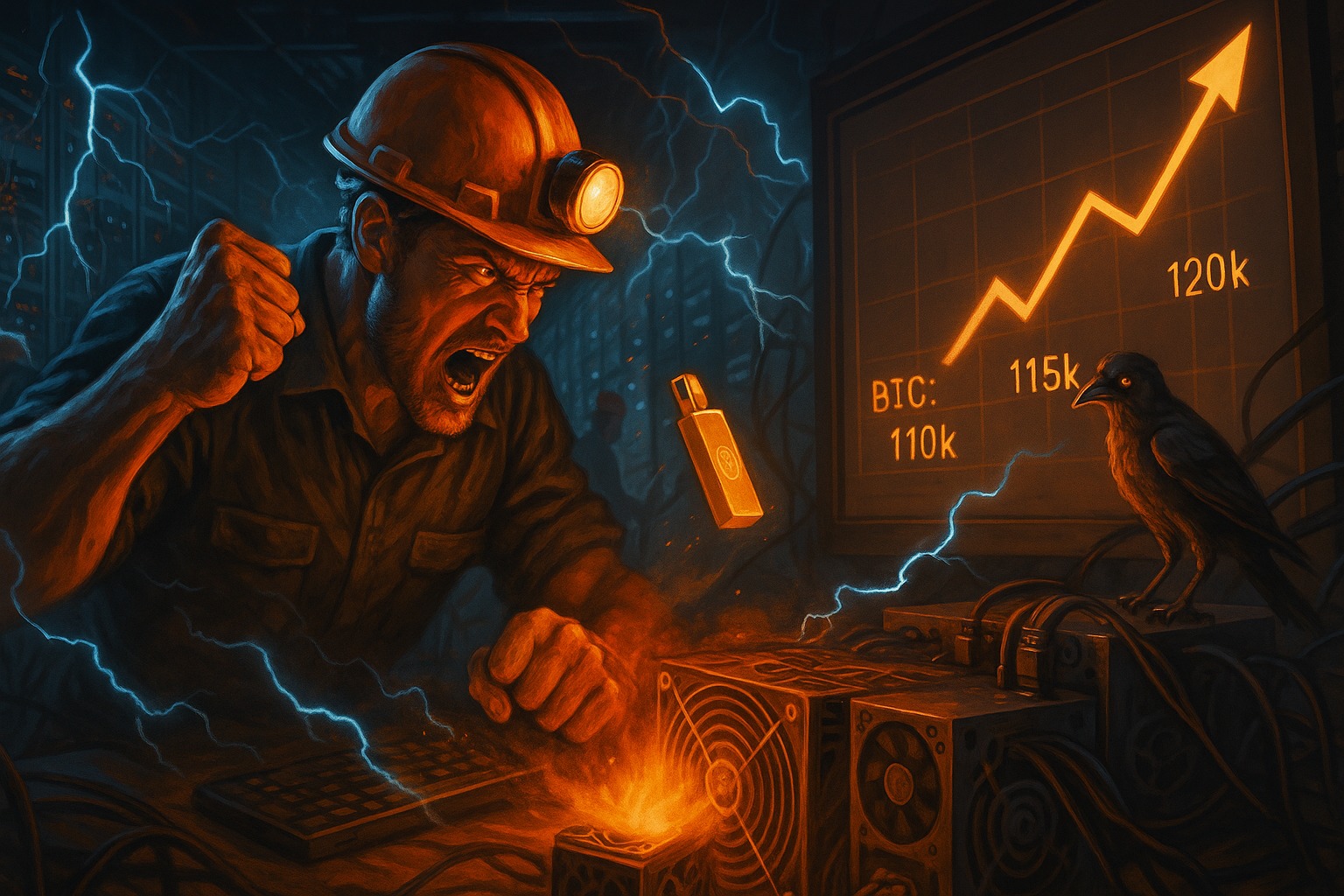 Bitcoin Mineur déterminé.