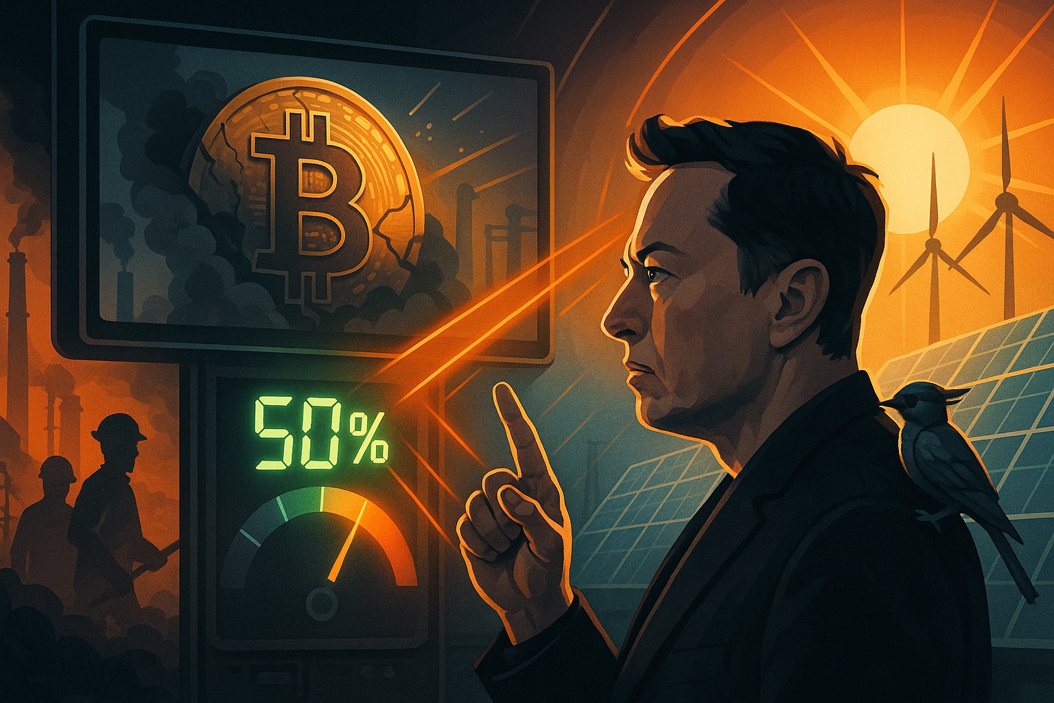 Bitcoin transition Tesla