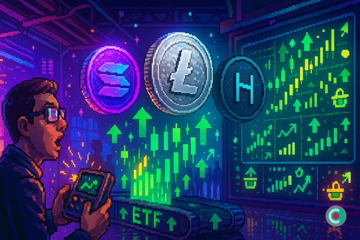 Les ETF crypto débarquent : Solana, Litecoin et HBAR listés dès cette semaine
