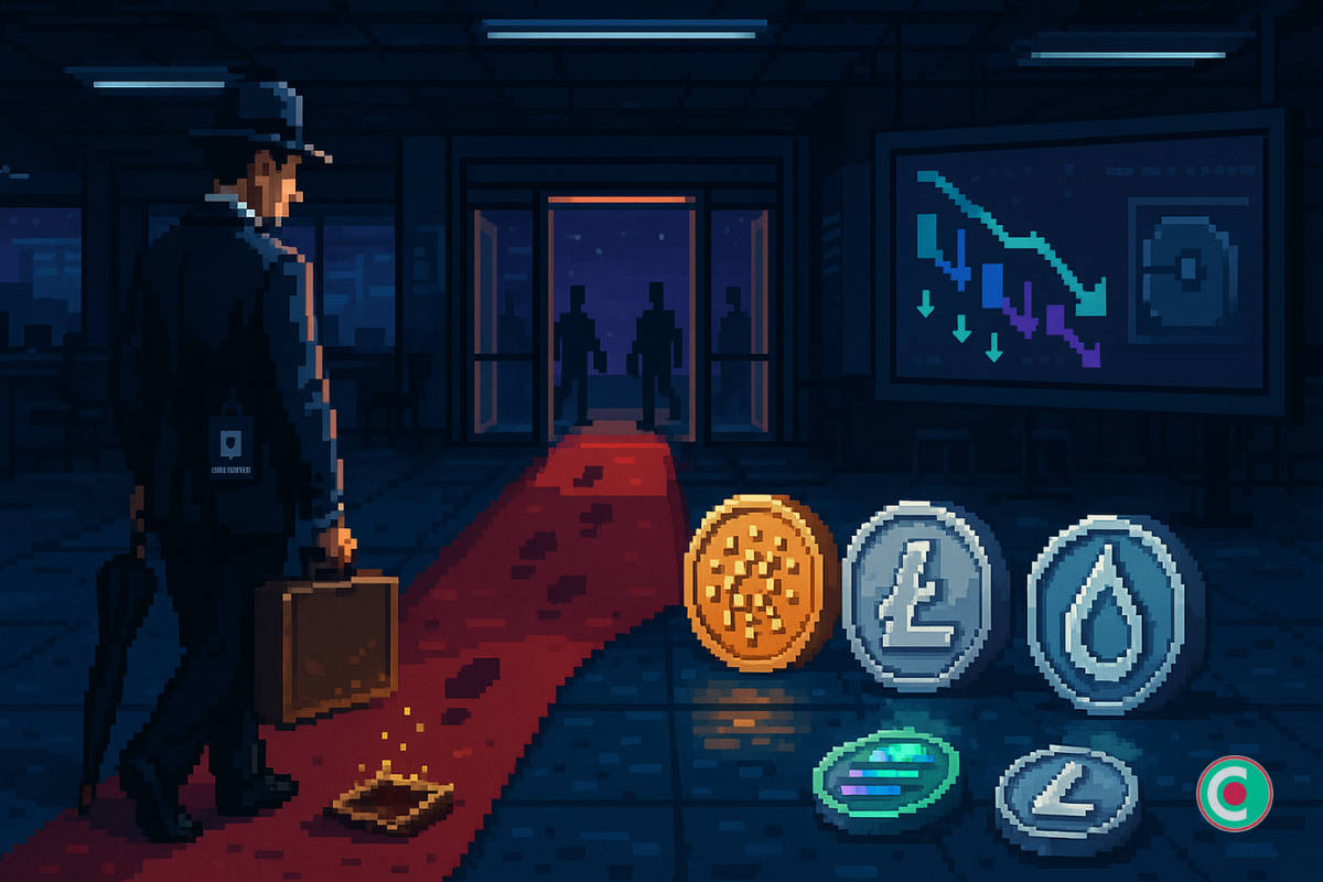 Crypto : Solana, Cardano, Litecoin et Sui désertés par les institutionnels