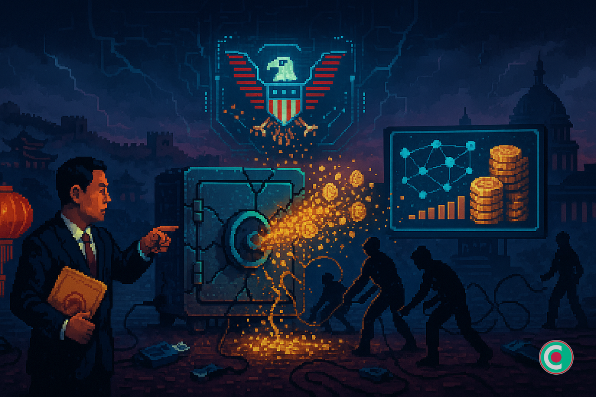 La Chine affirme que les États-Unis ont dérobé 127 000 BTC