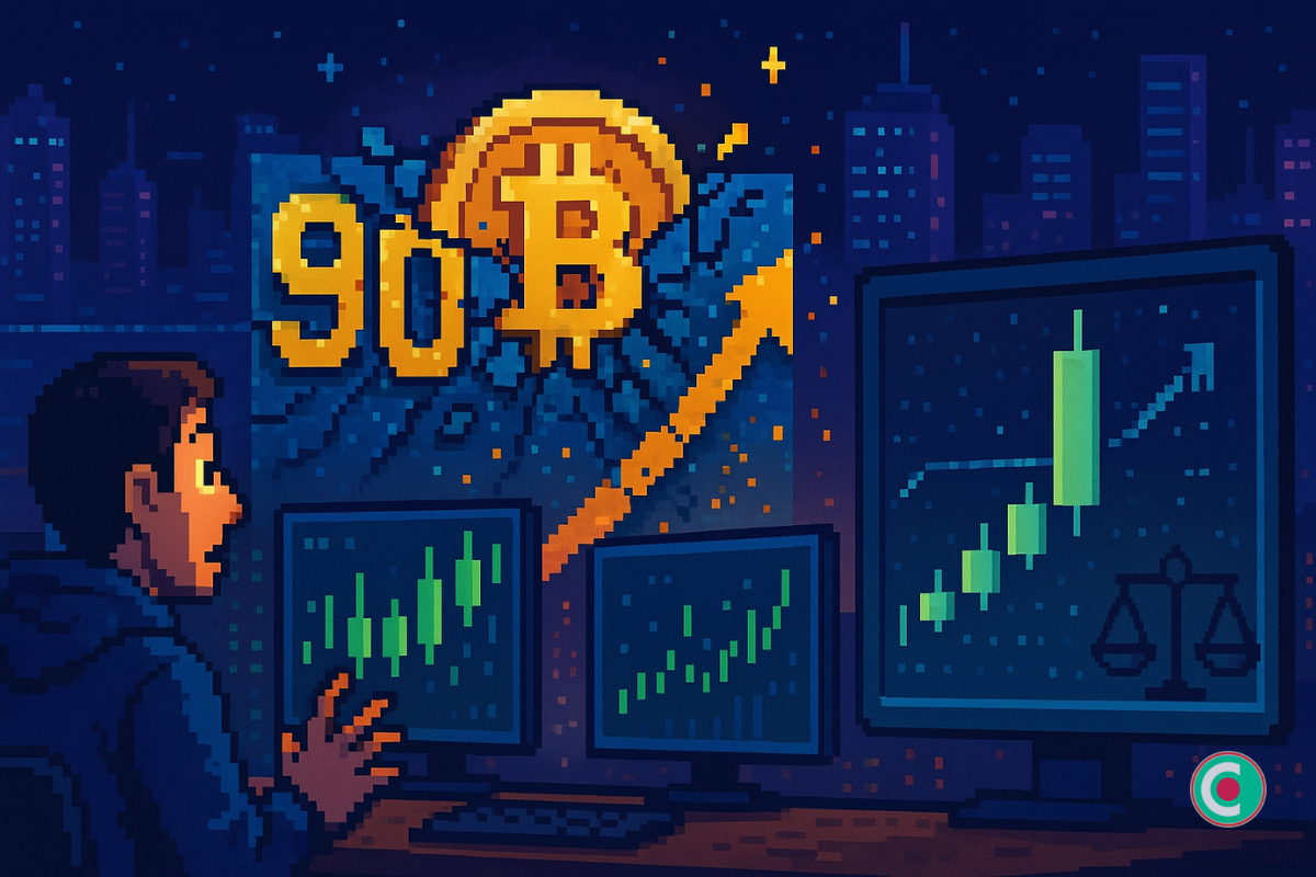 Le Bitcoin casse les 90K : Gemini prévient d’un point d’entrée historique