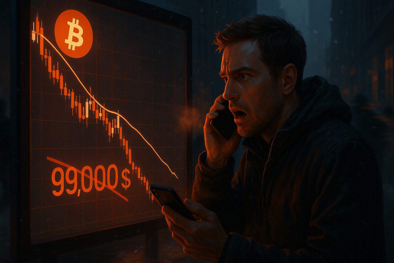 Bitcoin chute brutalement