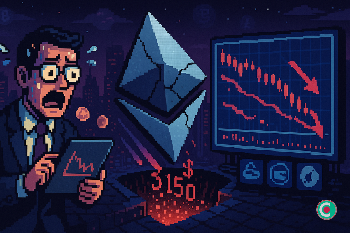 Ethereum chute à 3 150 $ : vers un nouveau plongeon ?