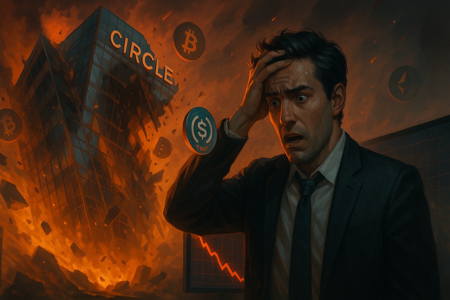 Crash crypto dramatique
