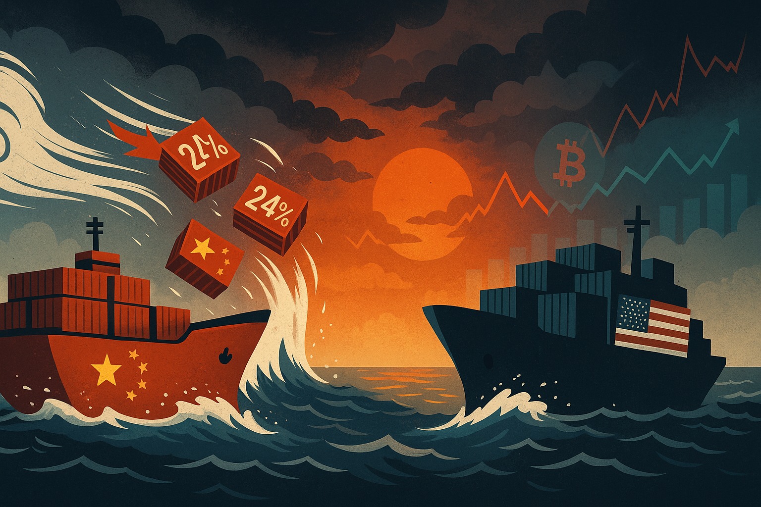 Crypto Détente Chine–USA opposés