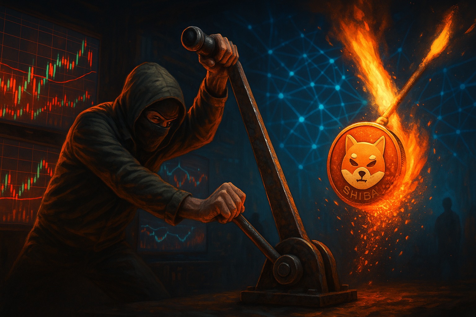 Levier crypto Shiba tension.