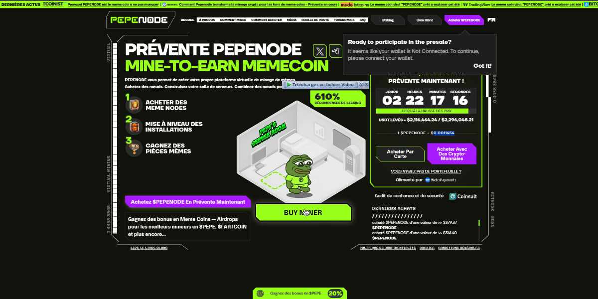 PEPENODE Homepage - 11.11.2025