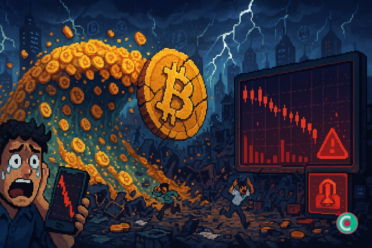 1,3 milliard $ liquidés, le bitcoin s’écroule sous 104 000 $