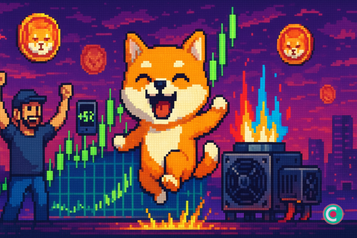SHIB bondit de 5 % : la crypto mème relance la machine
