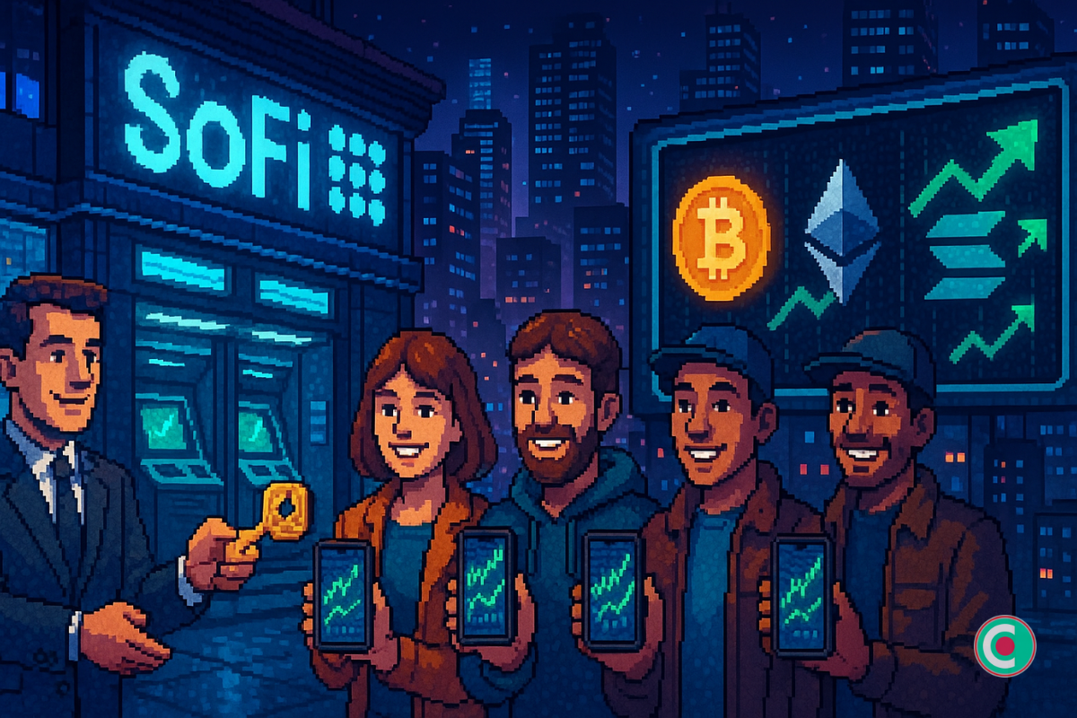 SoFi, la banque à 37 milliards, ouvre le trading crypto aux particuliers