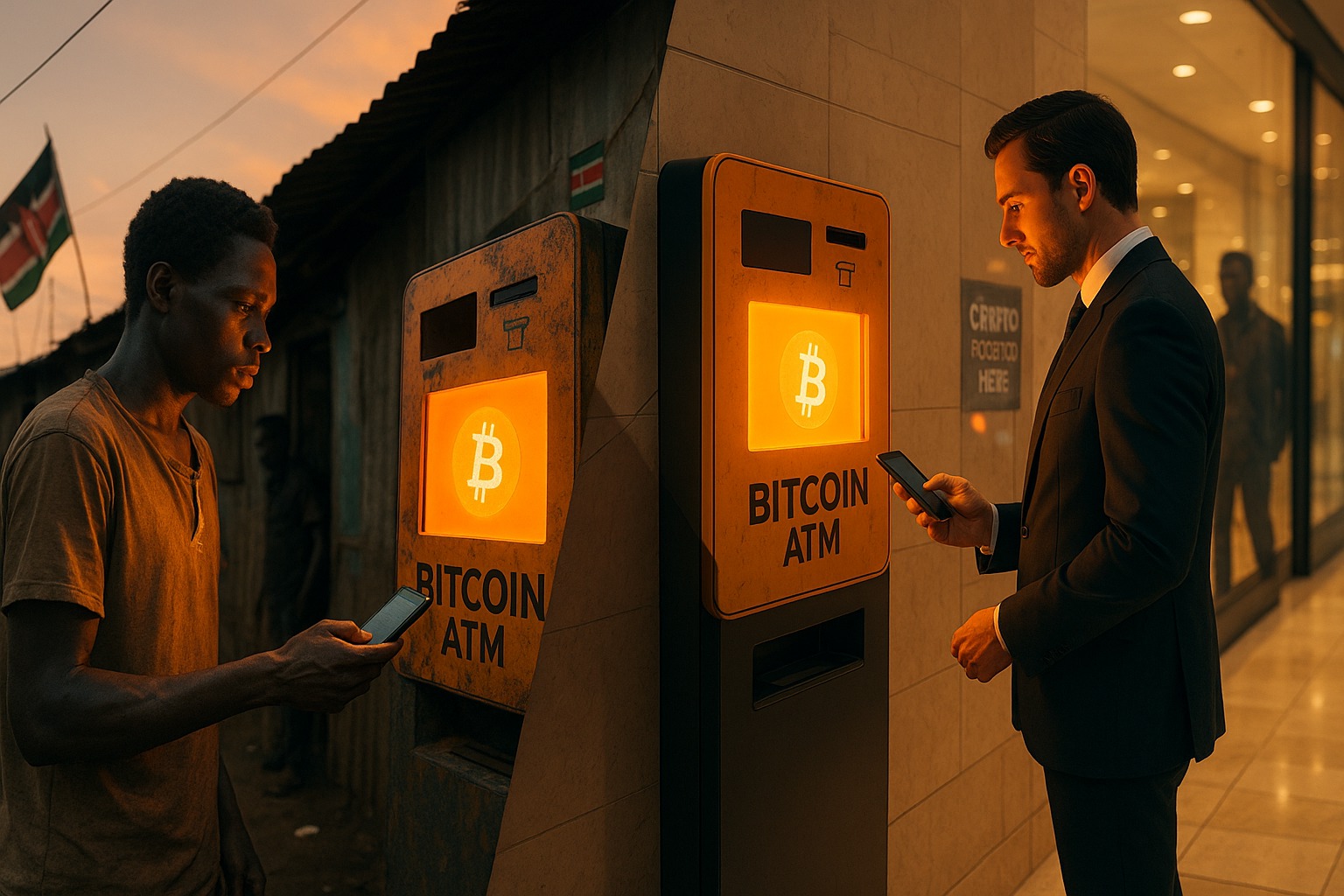 Transition bitcoin contraste
