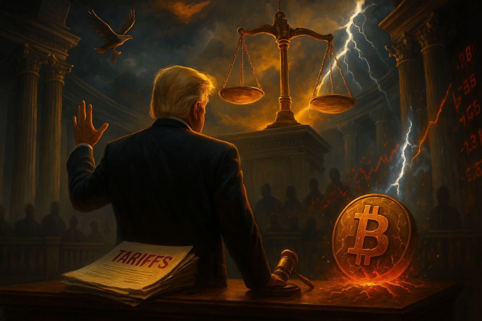 Trump bitcoin marchés tension