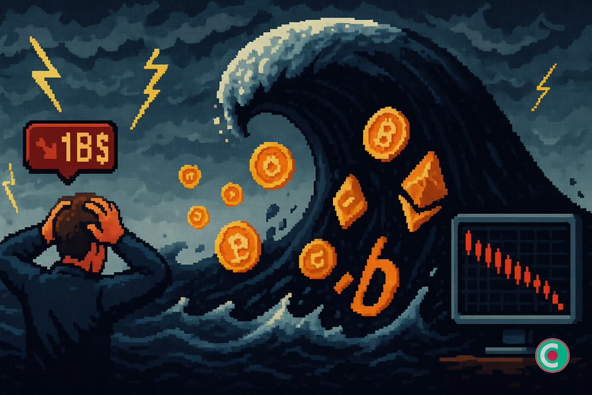 Krach crypto : Une vague de 1 milliard $ dresse un tableau noir du marché