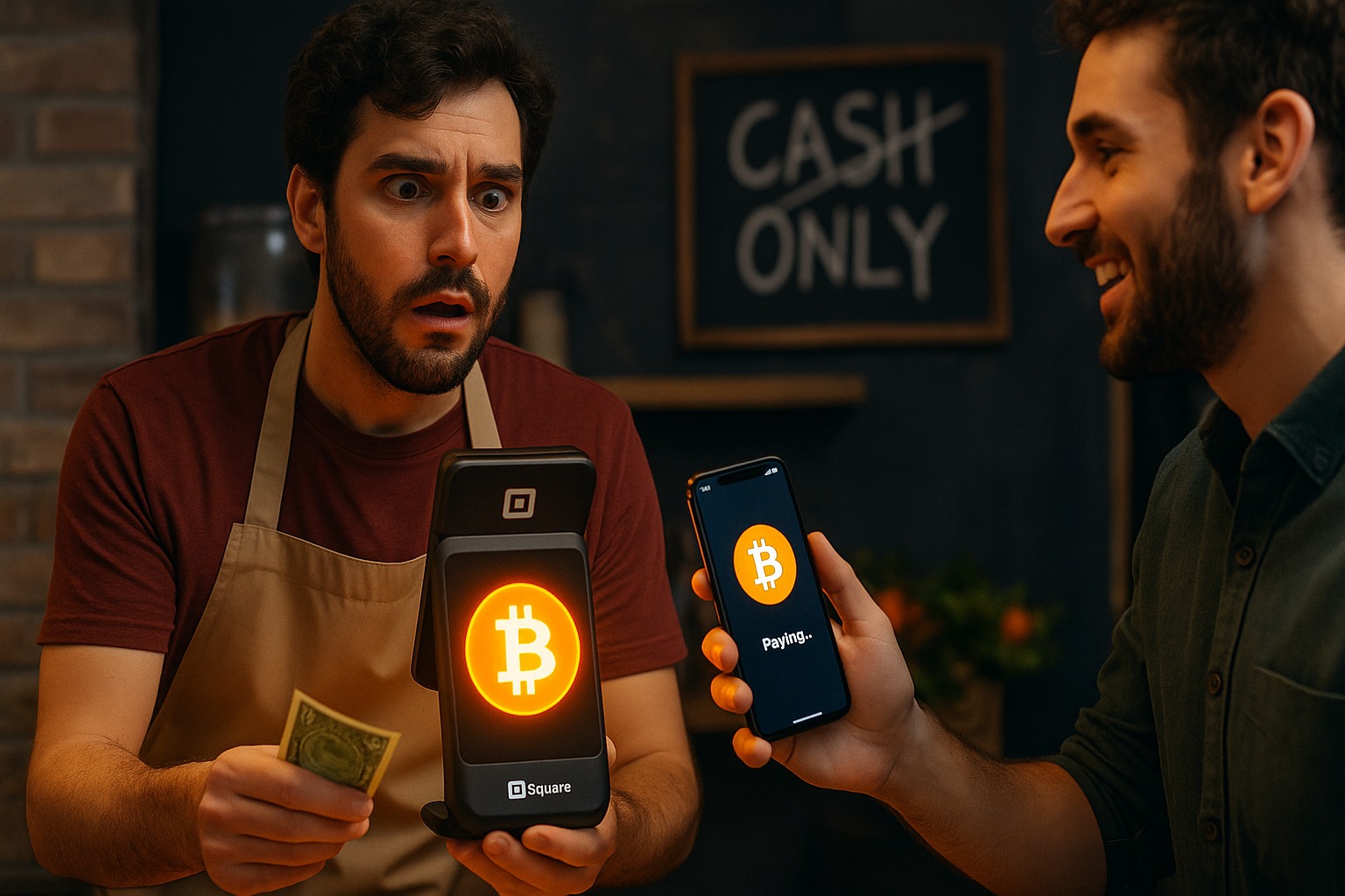 choc Bitcoin paiement