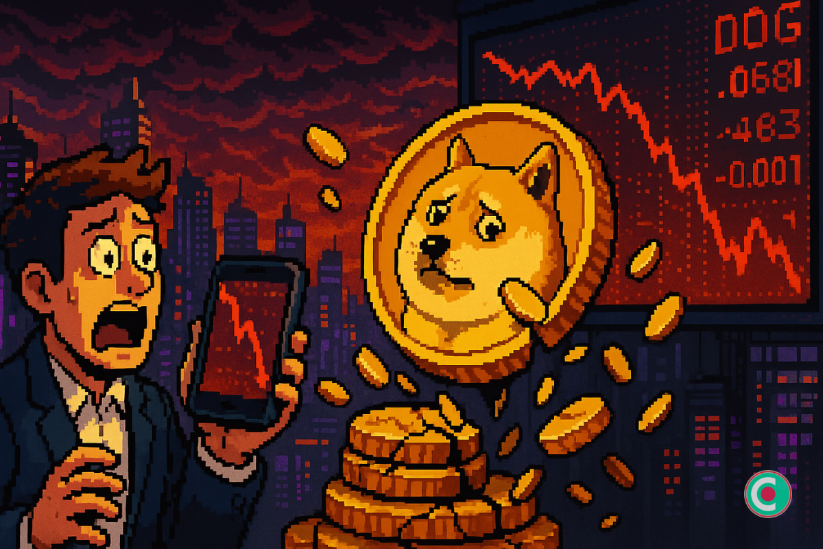 Dogecoin s’effondre : -20 % en vue