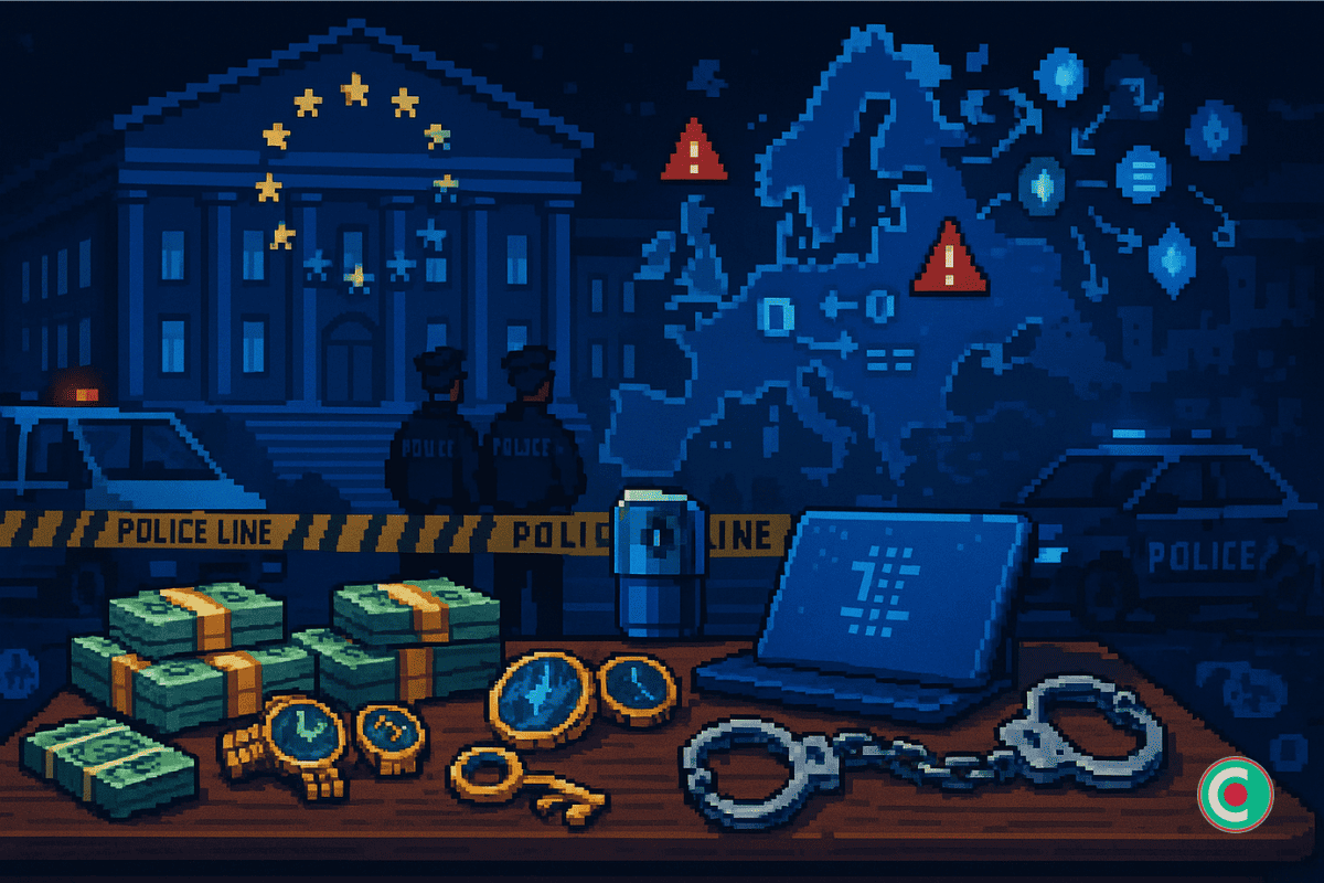 UE: Un réseau d’escroquerie crypto à 600 millions d’euros vient d’être démantelé