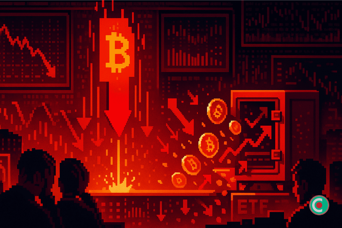 BTC s’effondre sous les 100 000$ : Sorties de capitaux massives pour les ETF Bitcoin