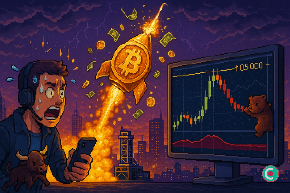 Bitcoin s’envole à 105 000 $, la peur d’un rejet grandit