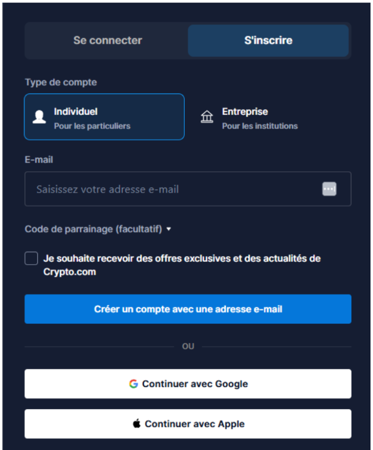 créer son compte