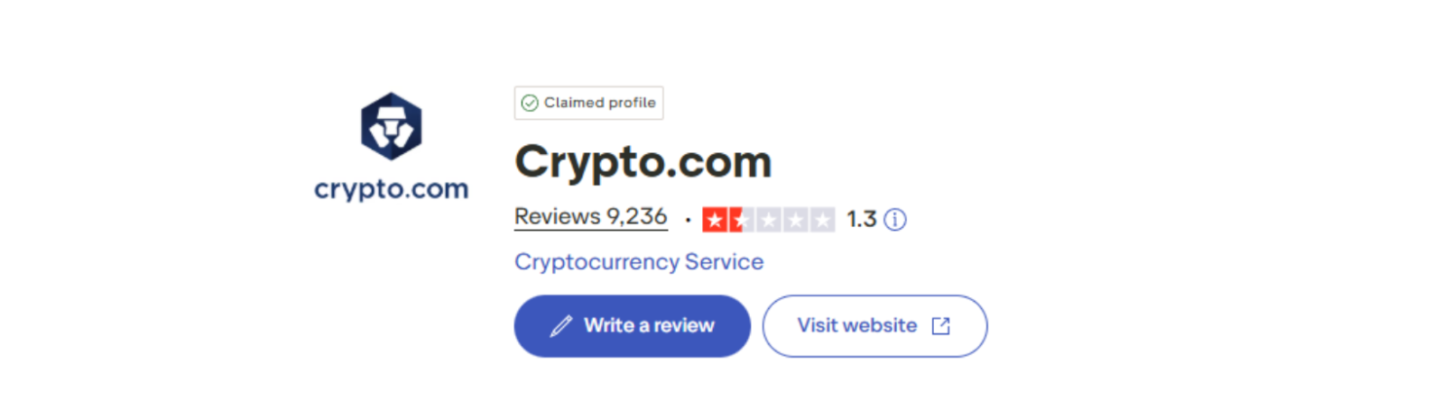 avis crypto.com sur trustpilot