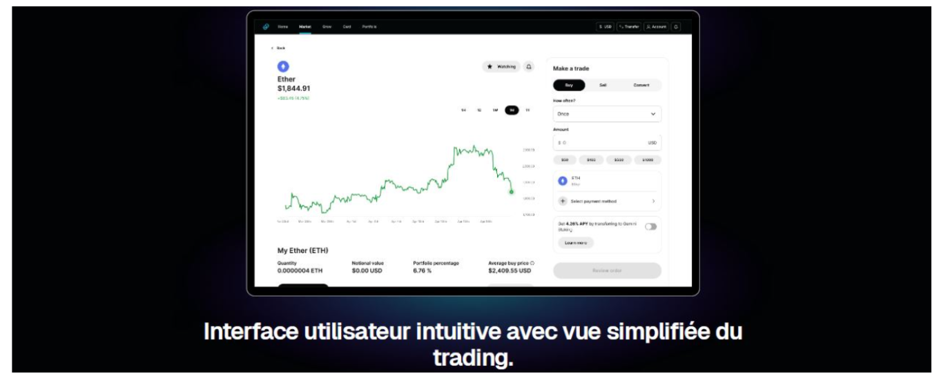 trading sur Gemini