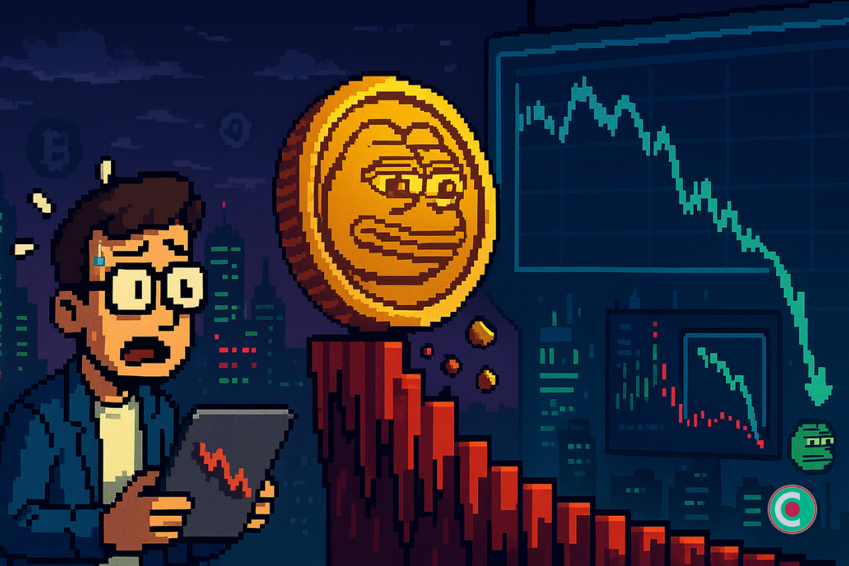 Crypto : Pepe Coin pourrait plonger après cette formation inquiétante
