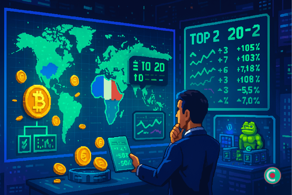 Rapport sur l’adoption mondiale des cryptos : La France absente du top 20