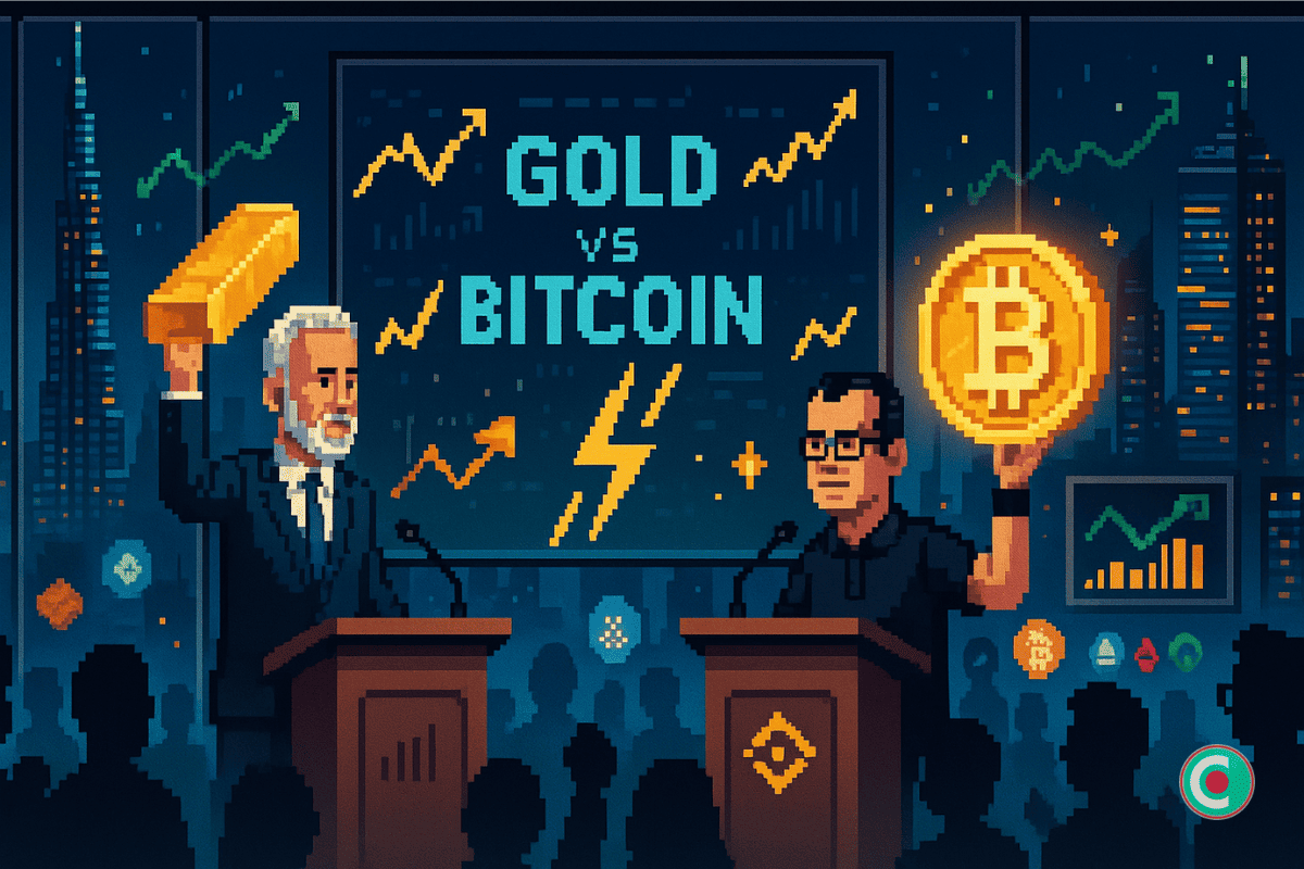 Peter Schiff et CZ se sont opposés lors d’un débat au sujet de l’or et de Bitcoin
