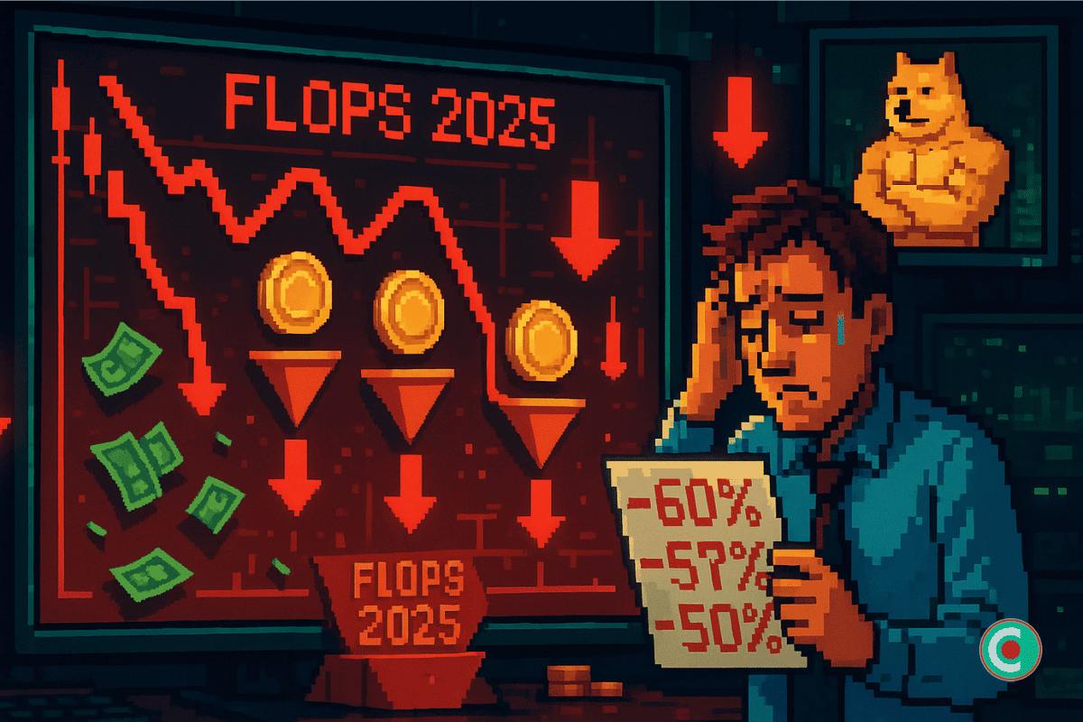 Les 3 cryptos du top 100 sur lesquelles il ne fallait pas miser en 2025