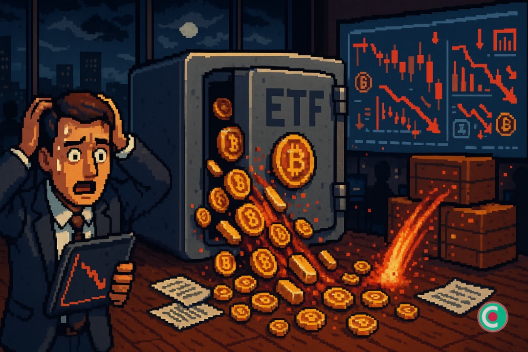 ETF Bitcoin : 3,5 milliards de dollars de sorties