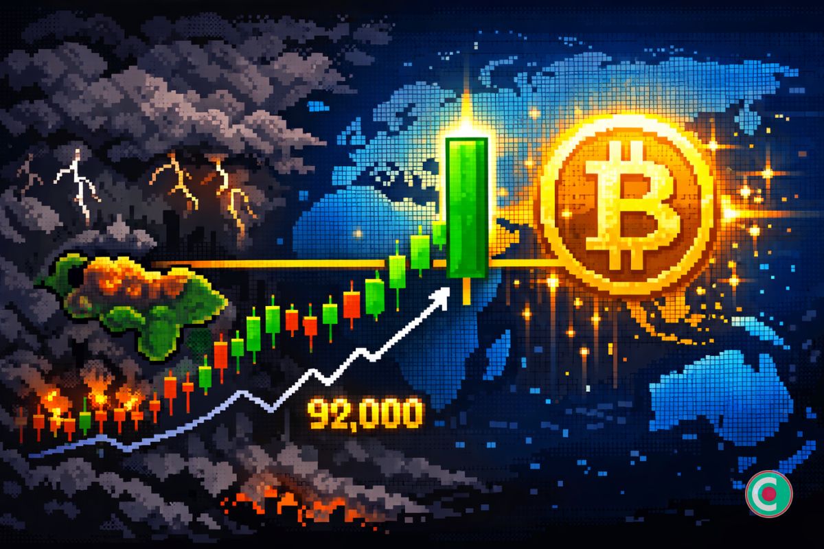 Bitcoin bientôt à 100 000 $ ? Malgré les tensions au Venezuela, le BTC regagne les 92 000 $