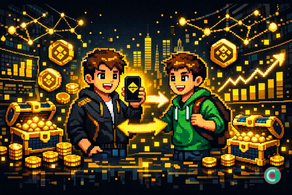 Binance met en avant son programme de parrainage