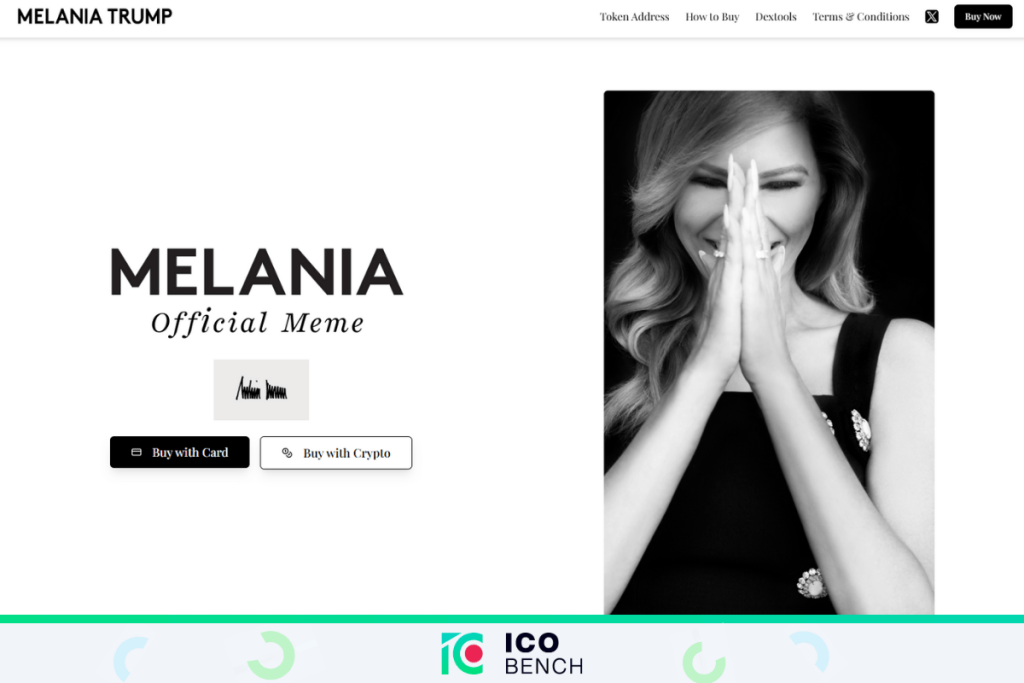 ICObench τι είναι το melania coin