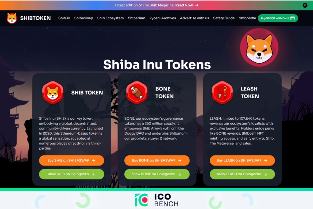 ICObench Shiba Inu