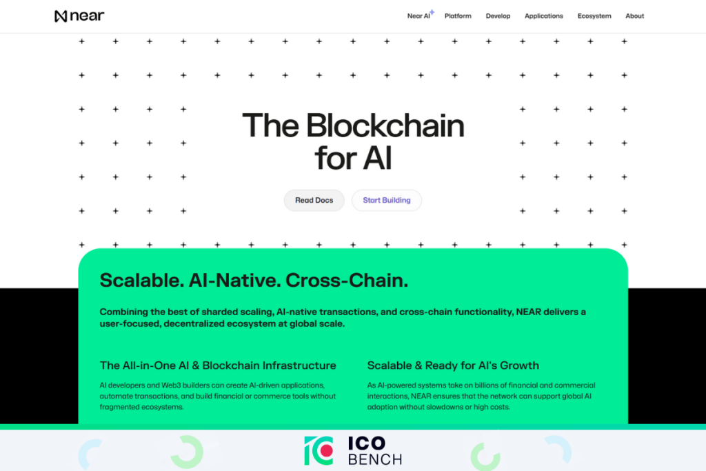 ICObench Near Protocol ($NEAR) – Από τα μεγαλύτερα Layer-1 δίκτυα στον τομέα της AI Crypto Coins