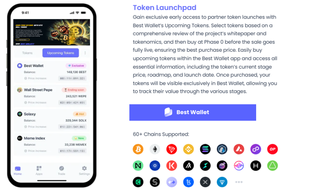 best wallet upcoming tokens