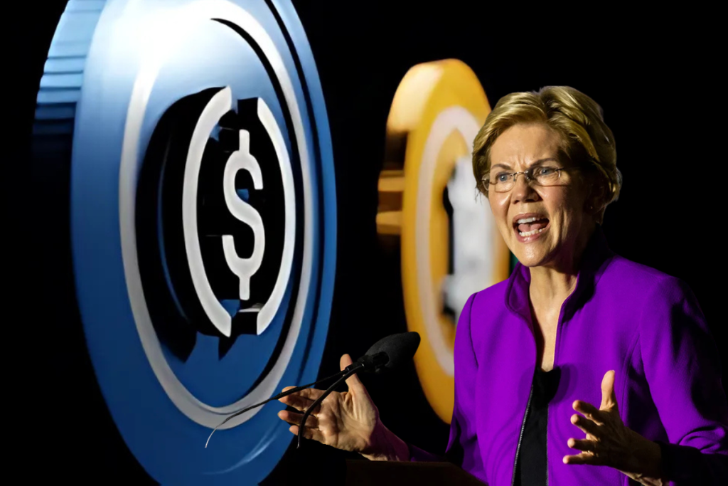 elisabeth warren criticizes stablecoins new rule
