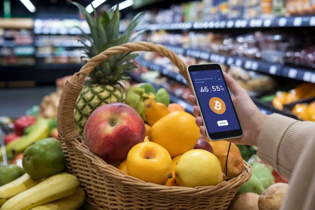 crypto for groceries
