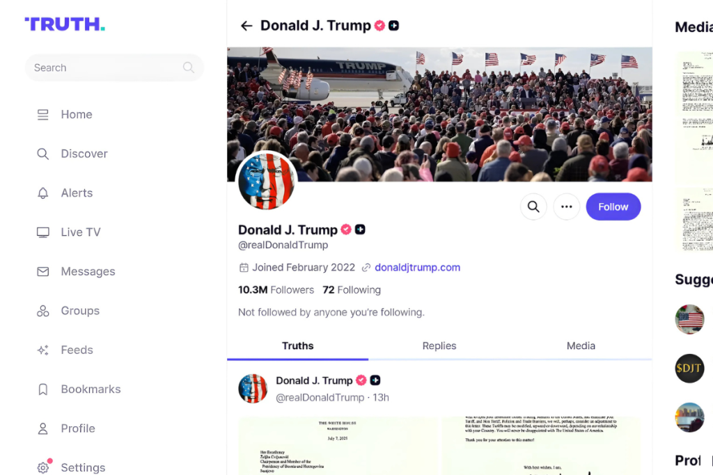 truth social donald trump