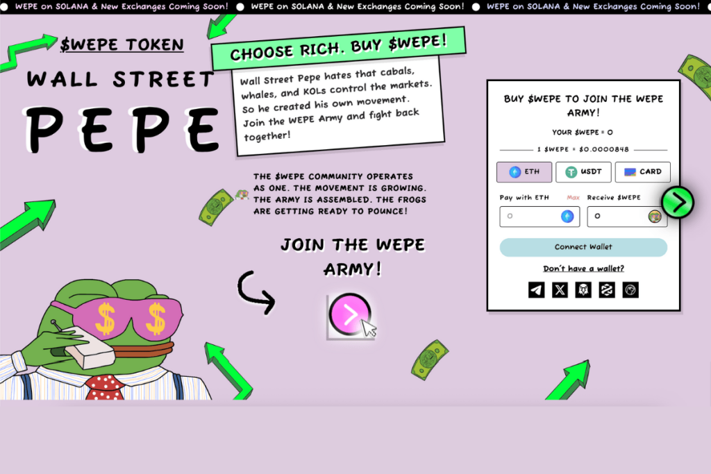 wall street pepe presale
