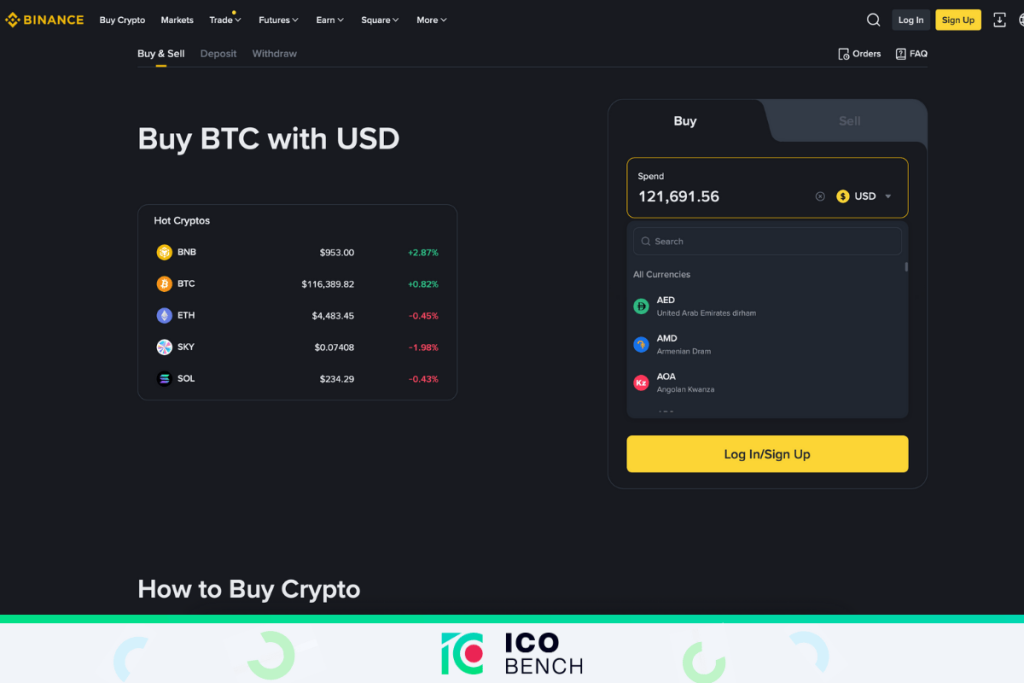 buy crypto binance