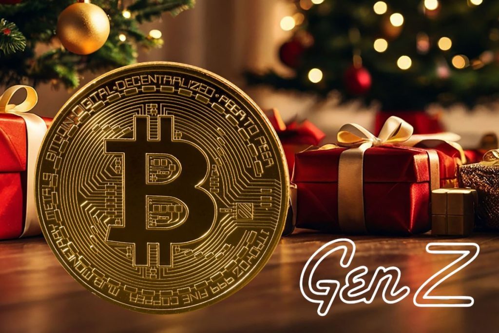 κρυπτονομίσματα για τα Χριστούγεννα Gen Z bitcoin