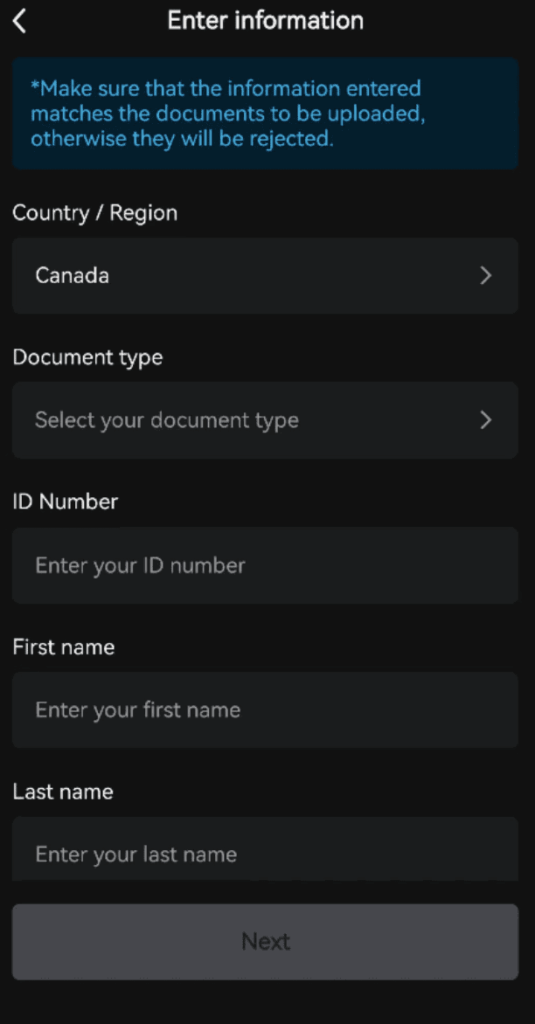 bitunix kyc