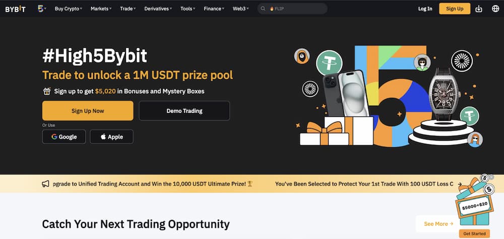 Bybit - Platform yang Menawarkan Cara Beli Crypto dengan PayPal yang Paling Mudah