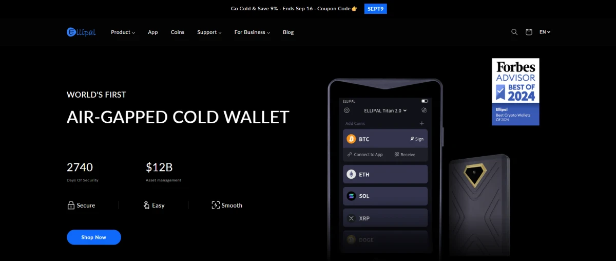 Ellipal Wallet – Dompet hardware Air-gapped untuk Keamanan Maksimal