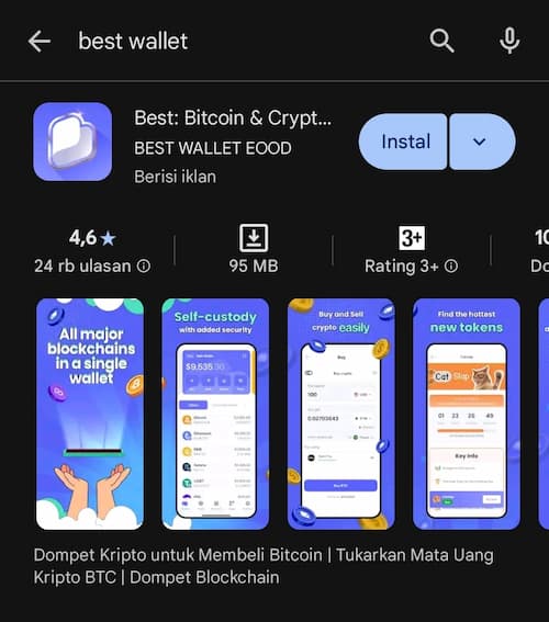 Instal dan Siapkan Best Wallet
